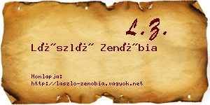 László Zenóbia névjegykártya